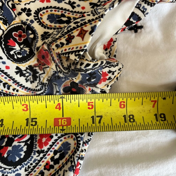 Louis Vuitton Navy Blue, Red, and Cream Floral Dress Size 36 - Picture 9 of 14